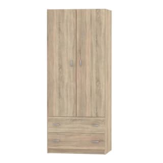 Armario Turín 2 Blanco Brillo o Roble Cambrian 74x180 cm por 99,59€