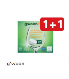 G'woon vaatwastabletten 1+1 gratis bij Jan Linders