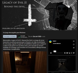 Descarga gratis el juego legado del mal II desde Itch