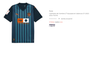 Camiseta de hombre 2ª Equipacion Valencia CF 2023-2024 Puma por 37.98€