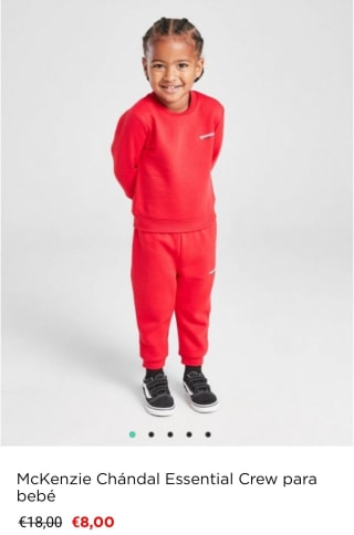 Chándal Mckenzie essential crew para bebé por 8€