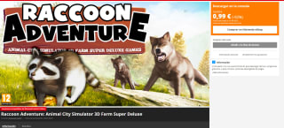 Videojuego para Nintendo Raccoon Adventure: Animal City Simulator 3D Farm Super Deluxe por 0,99€