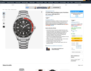 CITIZEN Reloj Analógico de Cuarzo AW1820-81E por solo 124,95€