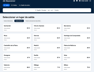 Vuelo Santander - Bruselas desde 30€ con Skyscanner