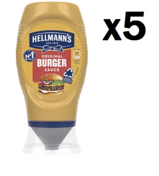 5 Botes de Hellmann'S Salsa Burger, 250ml por 5.36€