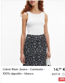 CALVIN KLEIN - Camisetas por menos de 15€