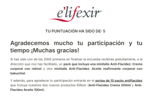 Set de 2 minitallas de E’lifexir Anti-flacidez Retinol & Bakuchiol