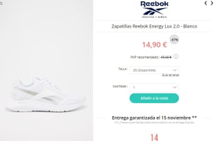 Zapatillas Reebok desde solo 8,50€ ofertas muy buenas