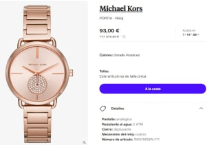 Reloj para Mujer Michael Kors PORTIA por 93€