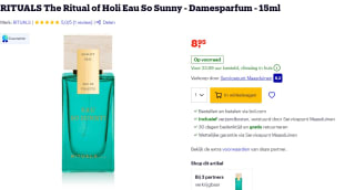 Rituals parfum Holi Eau So Lovely en So Sunny voor €8,95 bij Bol.com