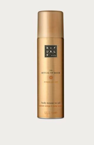 THE RITUAL OF MEHRBody Mousse-to-oilDetailsnullbodymousse/olie, 150 ml voor €9,50 in plaats van €12,90 bij Rituals