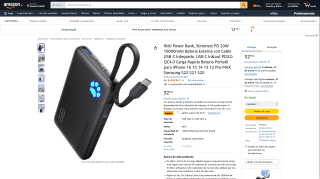 PowerBank INIU 10000mAh USB C por 16,50€