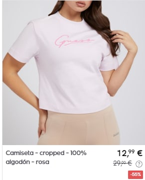 GUESS - Camisetas mujer por 12,99€