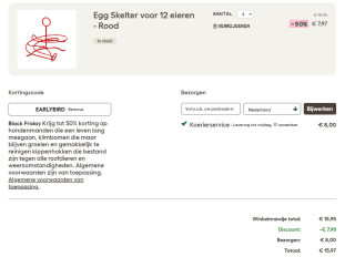 50% korting op de Omlet Black Friday Sale