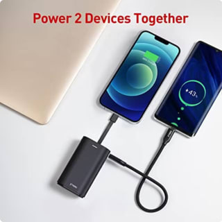 iWALK Cargador Portatil Movil 9000mAh Power Bank Mini Bateria Externa Movil Cable Incorporado Compatible con iPhone por 10,99€