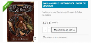 Warhammer, El Juego de Rol: Cofre del Jugador por 4.95€