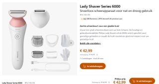Philips series 6000 BRL146/00 voor €32,99 na aanmelding nieuwsbrief in de Philips store