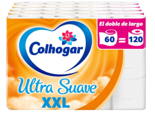 Pack x60 Rollos Colhogar Suave XXL por 26.38€