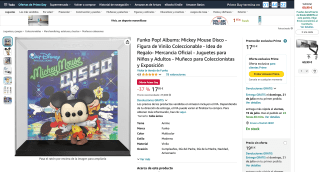 Funko Pop! Albums: Mickey Mouse Disco por 17,05€