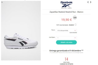 Zapatillas Reebok desde tan solo 7,90€