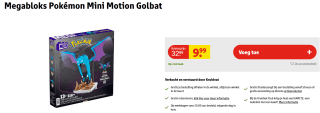 Pokémon MEGA Construction Set Mini Motion Golbat voor €9,99 bij Kruidvat