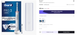 Cepillo De Dientes Eléctrico Oral-B Pro 3 3500 por 32.26€