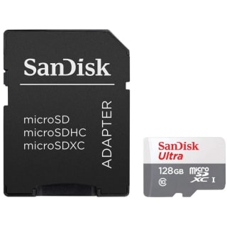 Tarjeta Sandisk Ultra MicroSDXC 128GB con adaptador por 8,58€