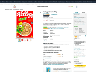Promoción 3x2 Cereales Kellogg's Smacks 400g por solo 6,16€ (2,05€/unidad)