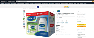 Kit da Cetaphil com Creme Hidratante de 453g e Loção de Limpeza de 120ml - R$ 69,90