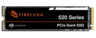 Disco Duro Seagate FireCuda 520 1TB SSD NVMe M.2 PCIe Gen4 ×4 NVMe 1.4 por 78.99€