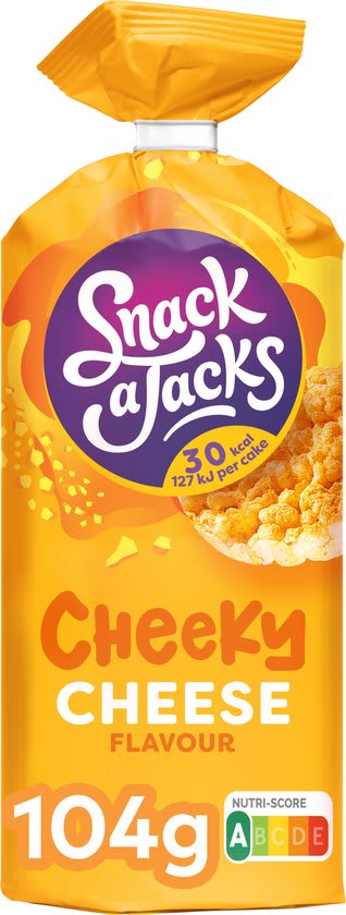 8-Pack Snack A Jacks Kaas Rijstwafels 104gr voor €6,01 bij Bol.com