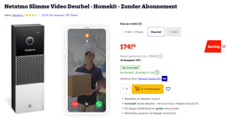 Netatmo Smart Video Deurbel voor €174,85 bij Bol.com