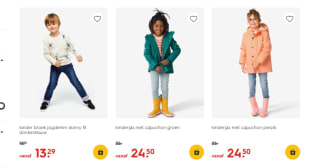 30% korting op alle kinder- en babykleding bij de HEMA