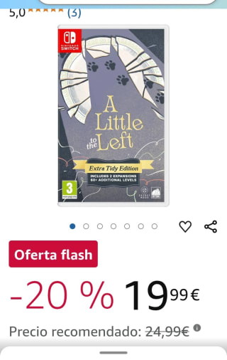 A Little to the Left: Extra Tidy Edition Nintendo Switch por 19,99€.
