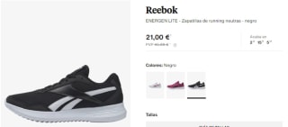 Zapatillas Reebok desde solo 15€ alucina