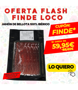 1Kg Jamón de Bellota 100% Ibérico Loncheado. Ibéricos Montecillo por 59,95€