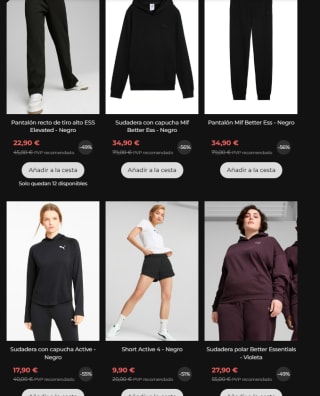 Rebajas Puma hasta 60% descuento muy buenos