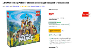 LEGO Monkey Palace voor €23,99 bij Bol.