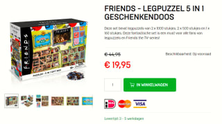 Winning Moves Friends 5 in 1 Puzzel 3660 stukjes voor €19,95 bij Dagknaller