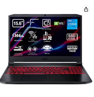 Acer Nitro 5 AN515-57-505V, 15.6" FHD, Intel Core i5-11400H, 16GB RAM, 512GB SSD, RTX3050Ti, Sin sistema operativo por 699€