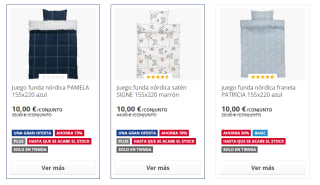 Juego funda nórdica de 155x220 para recoger desde solo 5€