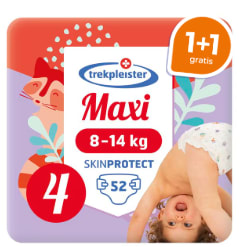 1+1 gratis op Trekpleister luiers Valuepack maat 4 en 5