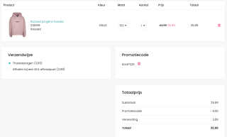 25% extra kassakorting op de wintercollectie bij Kixx