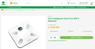 Pesa Inteligente Nexxt con WiFi y Bluetooth por $4.990