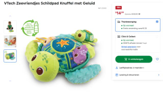 VTech Zeevriendjes Schildpad Knuffel met Geluid voor €14,99 bij Smythstoys