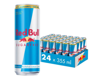 Bebida Red Bull Energética Sugarfree sin Azúcar 24x355ml por 19,17€