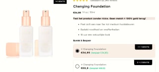1+1 gratis op Changing Foundation bij Merodacosmetics
