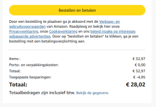 15% extra korting op geselecteerde boeken via Amazon