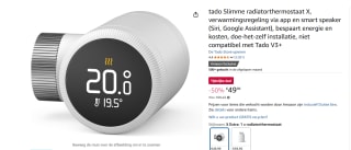 tado° Slimme Radiatorknop X - Uitbreidingset voor €49,99 bij Amazon