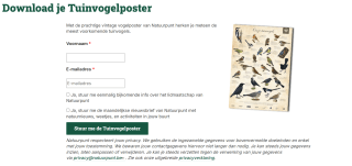 Gratis vintage tuinvogelposter te downloaden